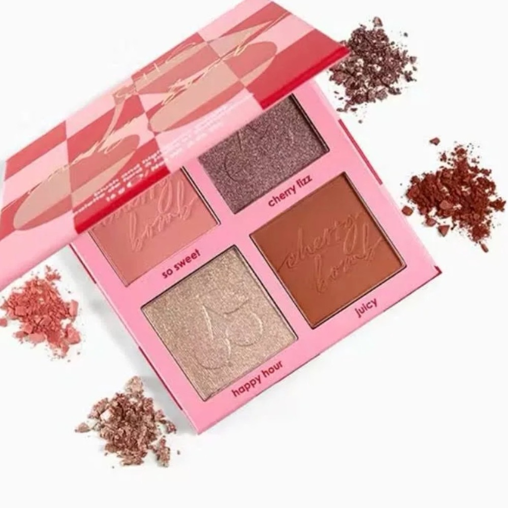 🆕 Ciate London Cherry 🍒 Bomb Blush Highlighter Makeup Pallet